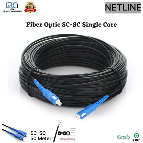 Jual Kabel Ftth Dropcore Precon Fiber Optik Meter Sc Sc Single Mode