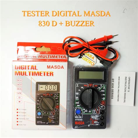 Jual Tester Digital Masda 830 D Buzzer Mini Digital Multimeter