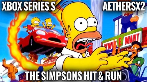 The Simpsons Hit Run Xbox Series S Aethersx Frame Rate Test