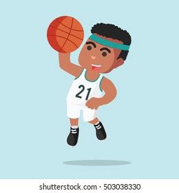 Man Basketball Slam Dunk Stock Illustration 503038330 Shutterstock