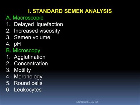 Evaluation Of Male Infertility