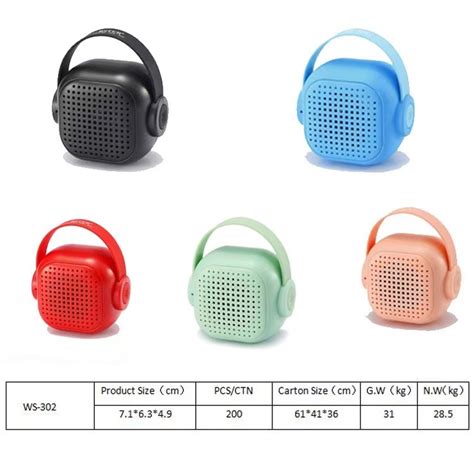 Wster Ws 302 Ηχείο Bluetooth 3w Green G For Gadget