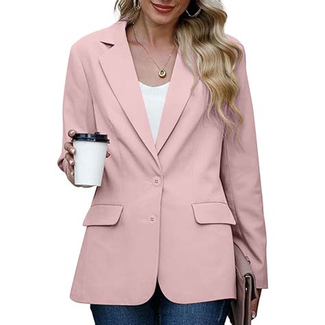 Cacommark Pi Womens Bussiness Casual Blazers Open Front Long Sleeve Work Office Blazer Jacket