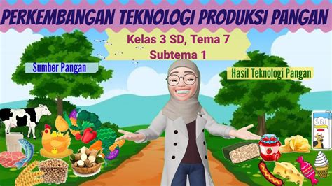 PERKEMBANGAN TEKNOLOGI PRODUKSI PANGAN Produksi Pangan Kelas 3 SD