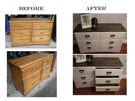 Before After Dresser Refinishing Furniture Diy