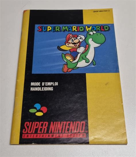 SNES Super Mario World (manual) FAH-2 | SNES manuals | retrogameland-be