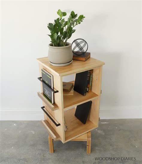 Diy Rotating Bookshelf