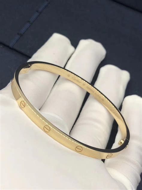 18k Gold Cartier Love Bracelet Smsmall Model Top Quality Brand Real