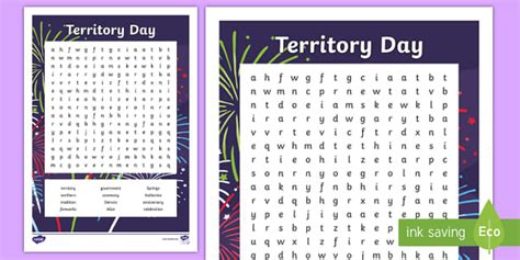 Territory Day Word Search Teacher Made Twinkl