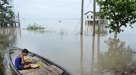 Assam Brahmaputra Water Level Recedes Flood Toll Rises To 150 India