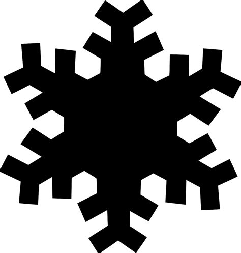 SVG Snowflake Snow Frozen Winter Free SVG Image Icon SVG Silh