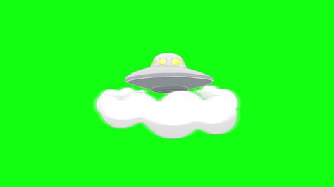 UFO 2D Animation on green screen. 22639335 Stock Video at Vecteezy