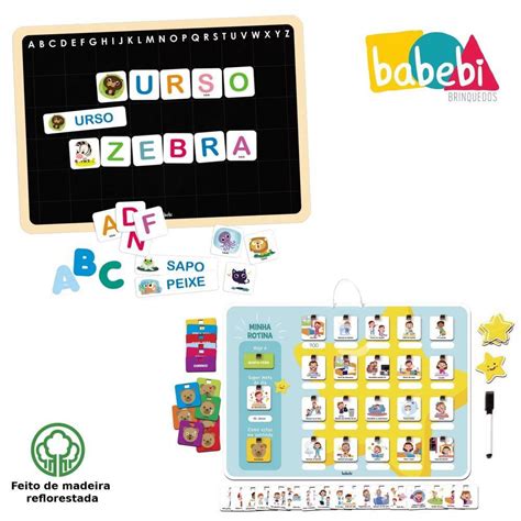 Kit Quadro Infantil Minha Rotina Quadro Da Alfabetizacao Com Letras E Figuras Babebi Quadro