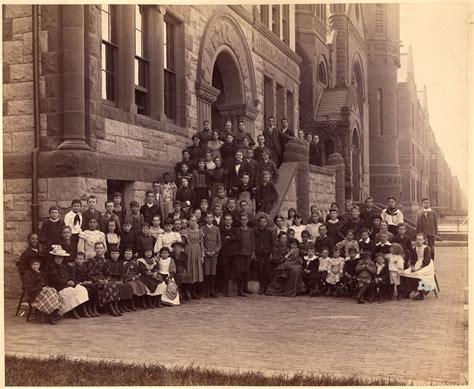 School Assembly Photograph In Front Of Horace Mann School Flickr