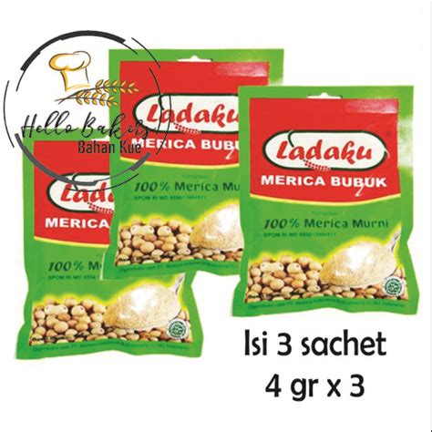 Jual LADAKU MERICA BUBUK 4 GR BUMBU DAPUR LADA 6 Sachet 4 Gr