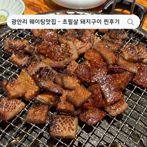 [ 광안리맛집 ] 광안리 웨이팅맛집 초필살 돼지구이 후기 웨이팅 꿀팁 주차 등 네이버 블로그