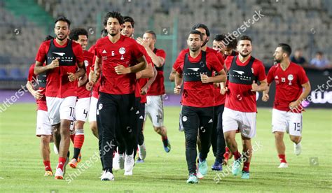 Egyptian National Soccer Team Players Attend Editorial Stock Photo ...