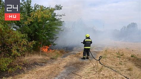 Kilenc hektáron égett a száraz fű a IX kerületben 24 hu