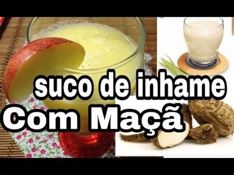 Receita de Suco de inhame e maçã youtube YouTube