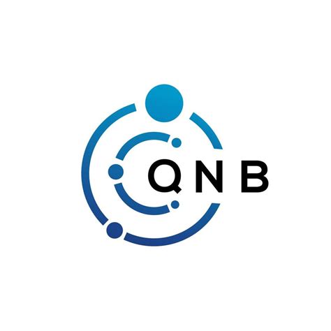 QNB letter technology logo design on white background. QNB creative ...