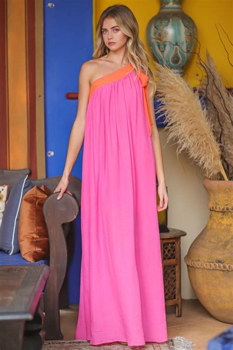 Cas Shoulder Tie Maxi Dress The Black Scintilla