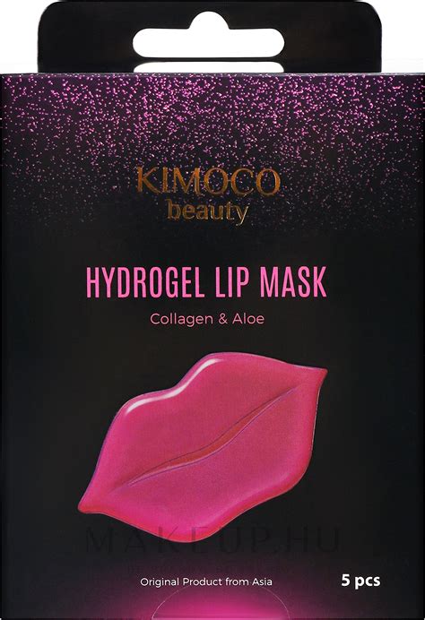 Hidratáló hidrogél ajakmaszk kollagénnel és aloéval Kimoco Beauty