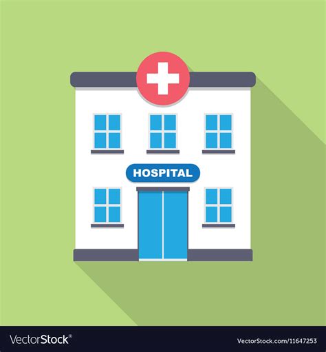 Hospital building icon Royalty Free Vector Image