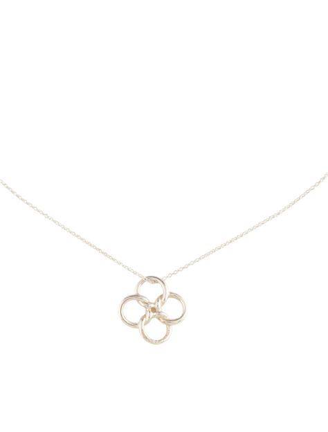 Tiffany And Co Quadrifoglio™ Pendant Necklace Sterling Silver Pendant Necklace Necklaces