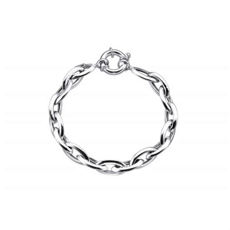 Pulsera En Plata De Ley Links Ovalos Joyer A Acebo Joyer As En Le N