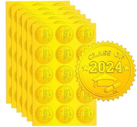 Amazon Zonon Pcs Gold Embossed Graduation Seal Stickers