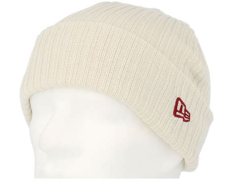 Fisherman White Short Beanie New Era Beanies Uk