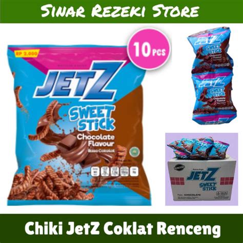 Jual Chiki Jetz Coklat Renceng Jetz Sweet Stick Chiki Coklat Kota