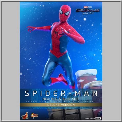 Figurine Hot Toys Spider Man New Red And Blue Suit Deluxe Version