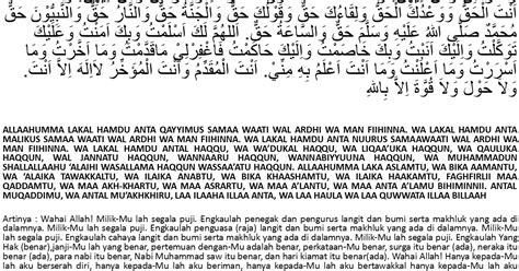 Bacaan Doa Sesudah Sholat Tahajud Arab, Latin, dan Artinya ~ Rukun-Sholat