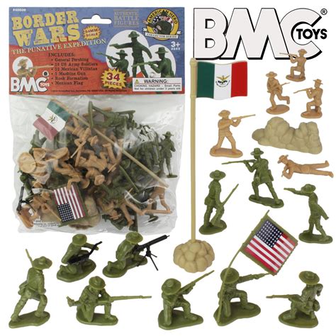 BMC Border Wars US Army vs. Mexican Villistas - 34pc Soldier Figures – BMC Toy Soldier Shop