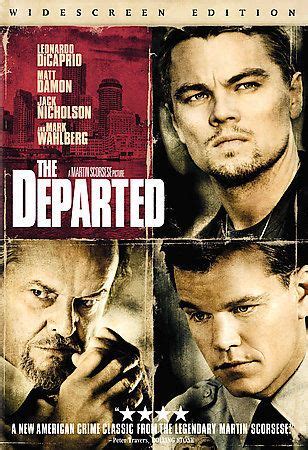 The Departed Dvd Widescreen Leonardo Dicaprio Matt Damon Jack