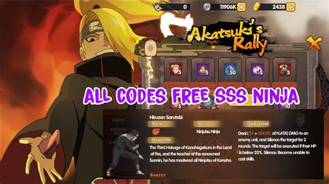 Adventure Ninpo Ninja All 8 Giftcodes Free SSS SS Ninja Adventure