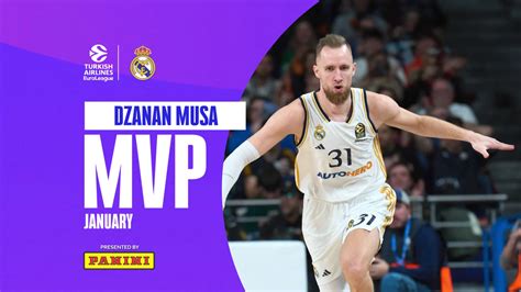 MVP Enero De EuroLeague Dzanan Musa Real Madrid Piratasdelbasket