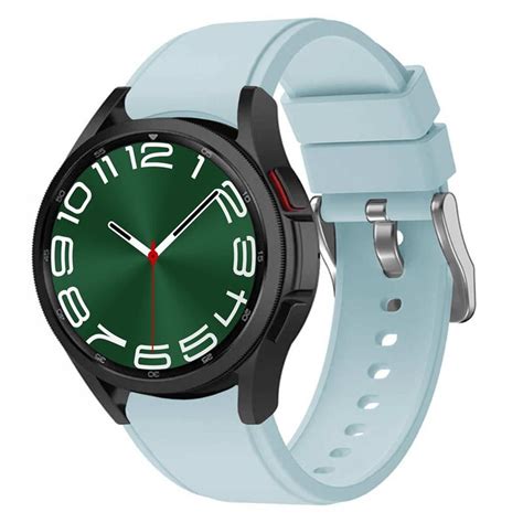 Silikone urrem No Gap Samsung Galaxy Watch 6 Classic 43mm Lyseblå