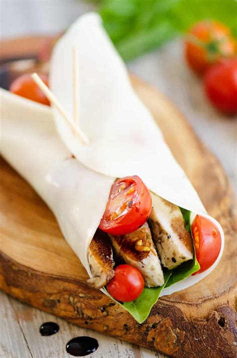 Caprese Chicken Cheese Wrap