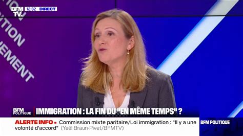 Loi Immigration Je Suis Confiante Que Nous Restions Unis Au Sein De