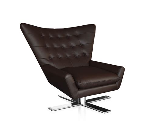 Moderner Fernsehsessel Lounge Sessel Leder Dunkelbraun NEUERRAUM