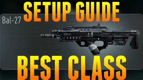 Call Of Duty Advanced Warfare Bal Best Class Setup Youtube