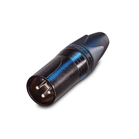 Neutrik 3 Pin Male XLR NC3MXX Black