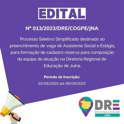 DRE polo de Juína realizará processo seletivo simplificado Juína