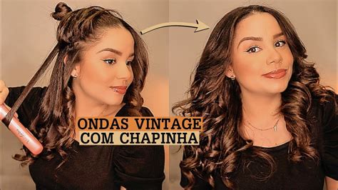 Como Fiz Ondas Chapinha No Meu Cabelo Escovado Youtube