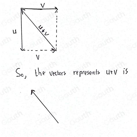 Solved Vectors U And V Are Shown On The Graph Which Of The Following