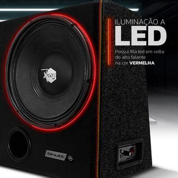 Caixa Trio Som Amplificada Pol Shutt Xplode Neon Led W Driver