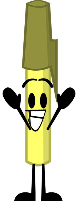 Image Yellow Pen Pose Bfdi3png Object Shows Community Fandom