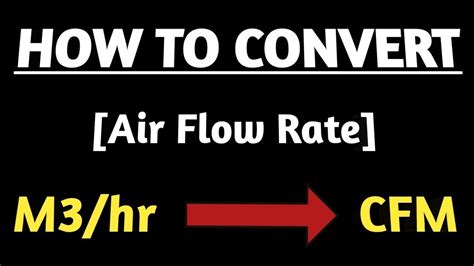 Conversion Of M3 Hr To CFM What Is Cubic Feet Per Minute CFM To M3